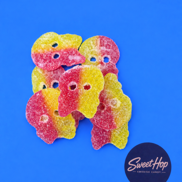 Bubs Lemon Raspberry Skulls
